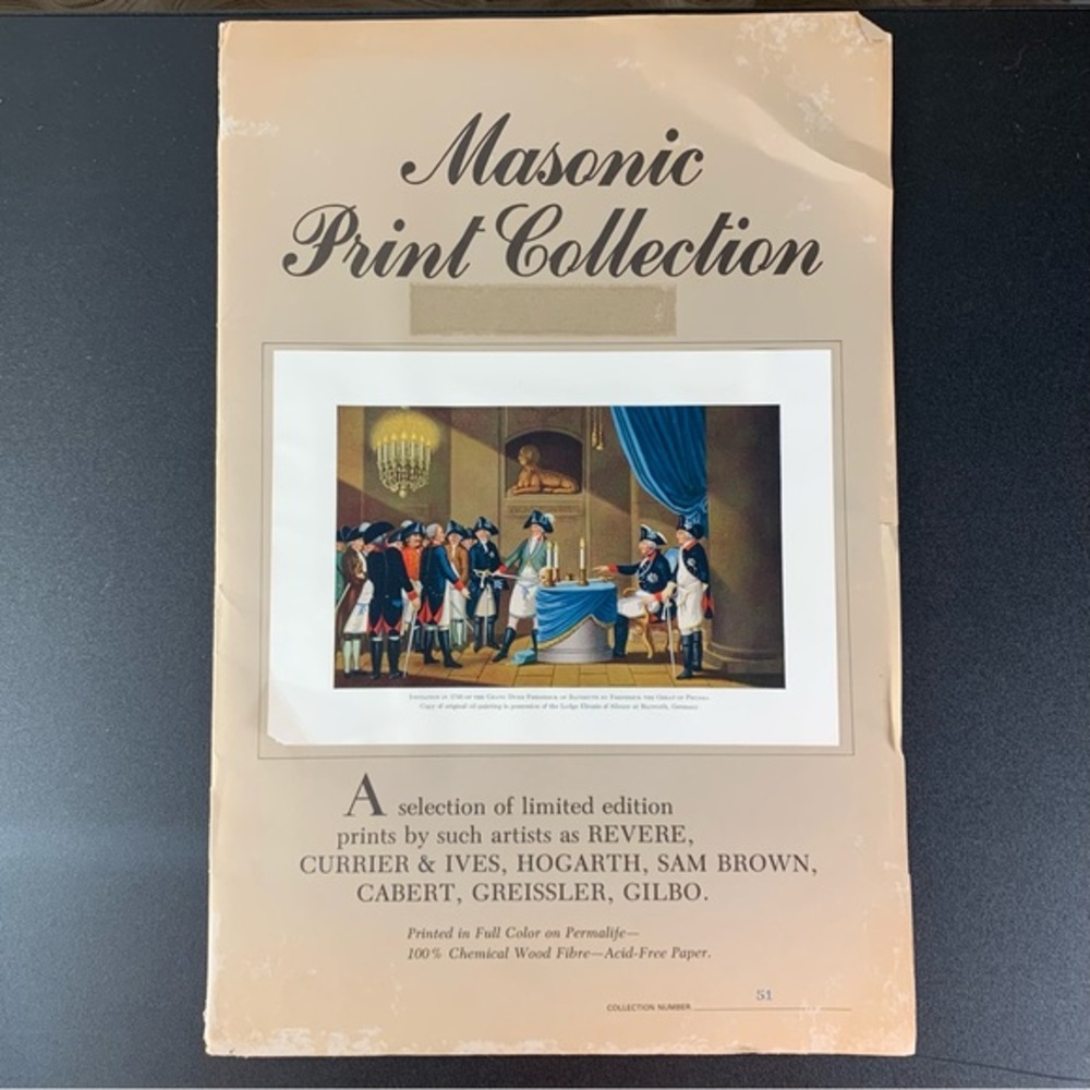 Masonic Print Collection. Collection Number 51. - Picture 1 of 16